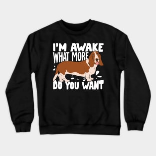 Basset Hound Dog Animal Lover Gift Crewneck Sweatshirt